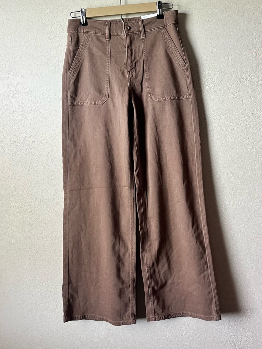 American Eagle Baggy Wide Leg Brown Pants - NWT - Picture 2 of 5